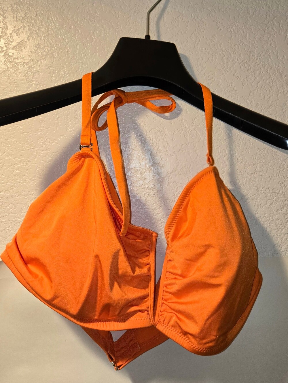 H&M Bright Orange Triangle Bikini Top